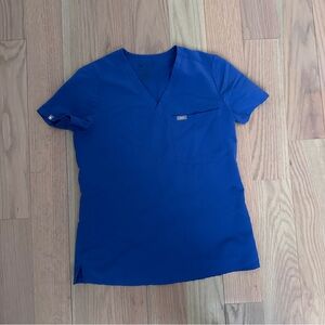 Figs Catarina scrub top denim